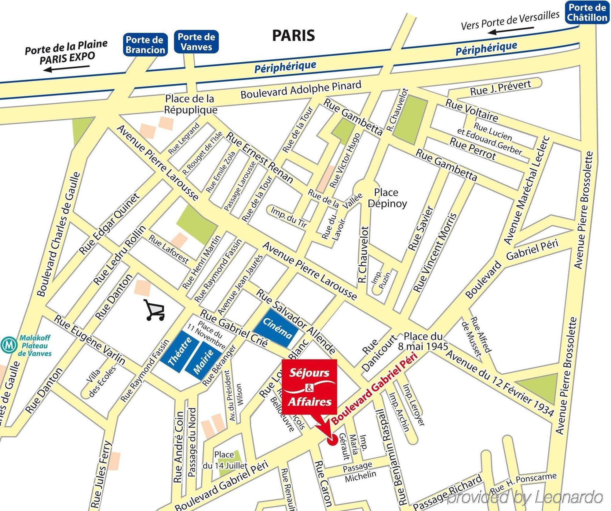 Sejours & Affaires Paris-Malakoff Aparthotel Bagian luar foto